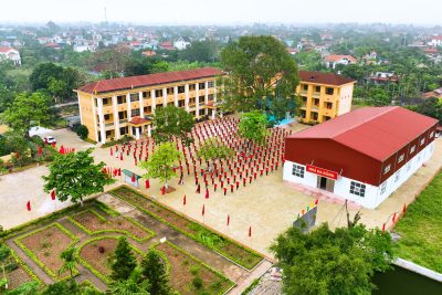 MÀN ĐỒNG DIỄN VÕ NHẠC VOVINAM ẤN TƯỢNG CỦA LIÊN ĐỘI TRƯỜNG TH&THCS XUÂN KHÊ XÃ NHÂN HÀ