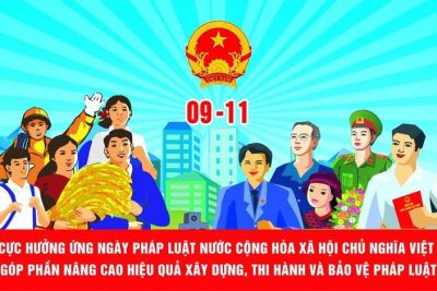 TRƯỜNG TIỂU HỌC XUÂN KHÊ HƯỞNG ỨNG NGÀY PHÁP LUẬT VIỆT NAM 9/11