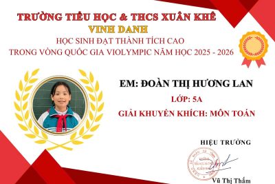 TIẾP TỤC VINH DANH THÀNH TÍCH NĂM HỌC 2025 – 2026 